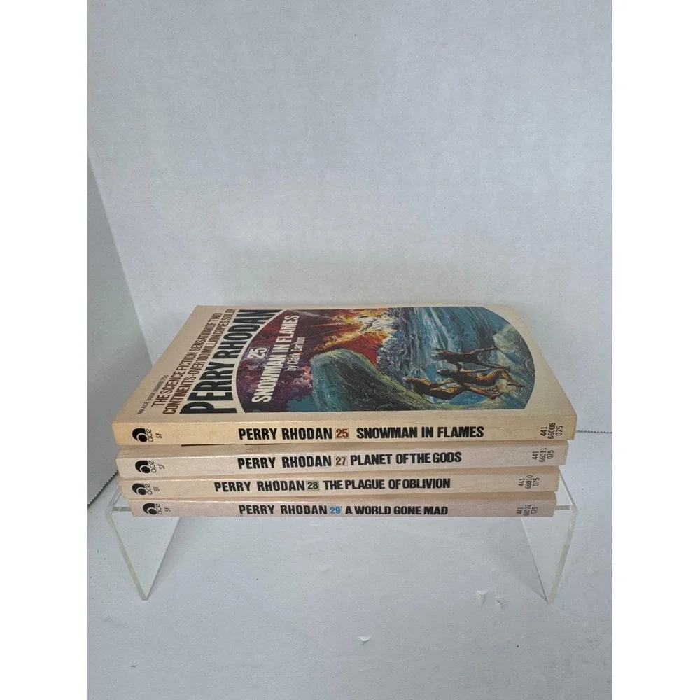 Perry Rhodan Lot 4 PB #25 27 28 29 1st Ace Printings 1973 Vintage Sci-Fi